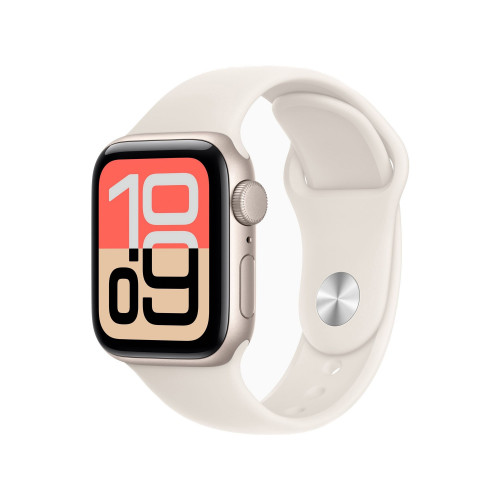 Apple Watch SE 3 GPS 40mm Starlight Alu. Case w. Starlight S. Band - S/M (MEH34) б/в